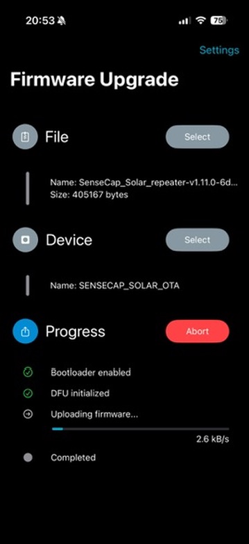 OTA Firmware Upgrade
